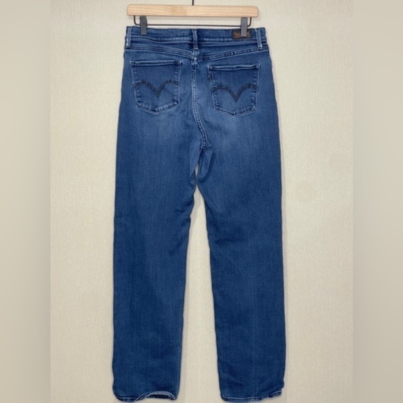 Levi's 512 Perfectly Slimming High Waist Straight Leg Jeans Size 12 - Picture 3 of 12